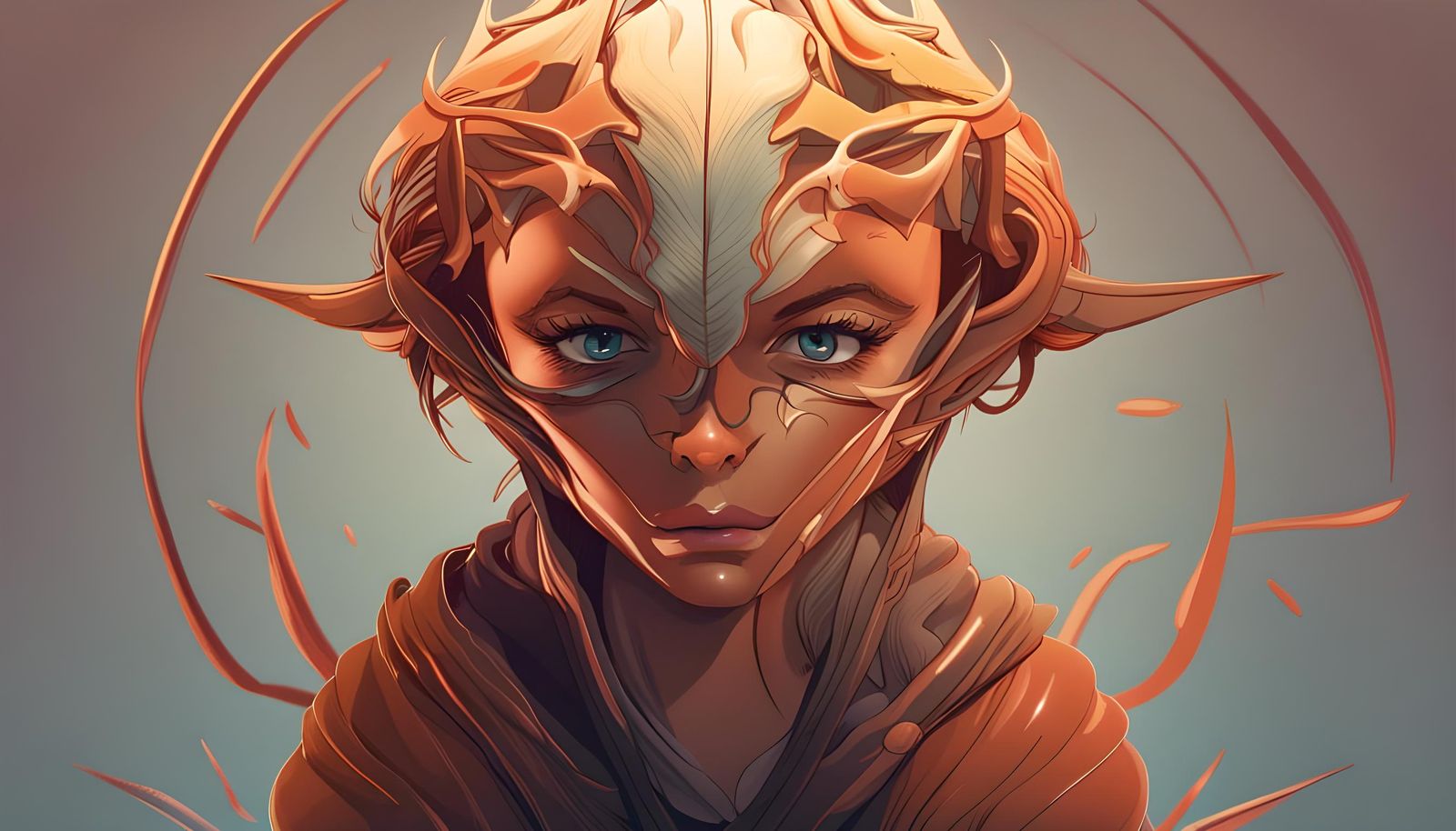 Dreamy Woman in Pulp Adventure Style