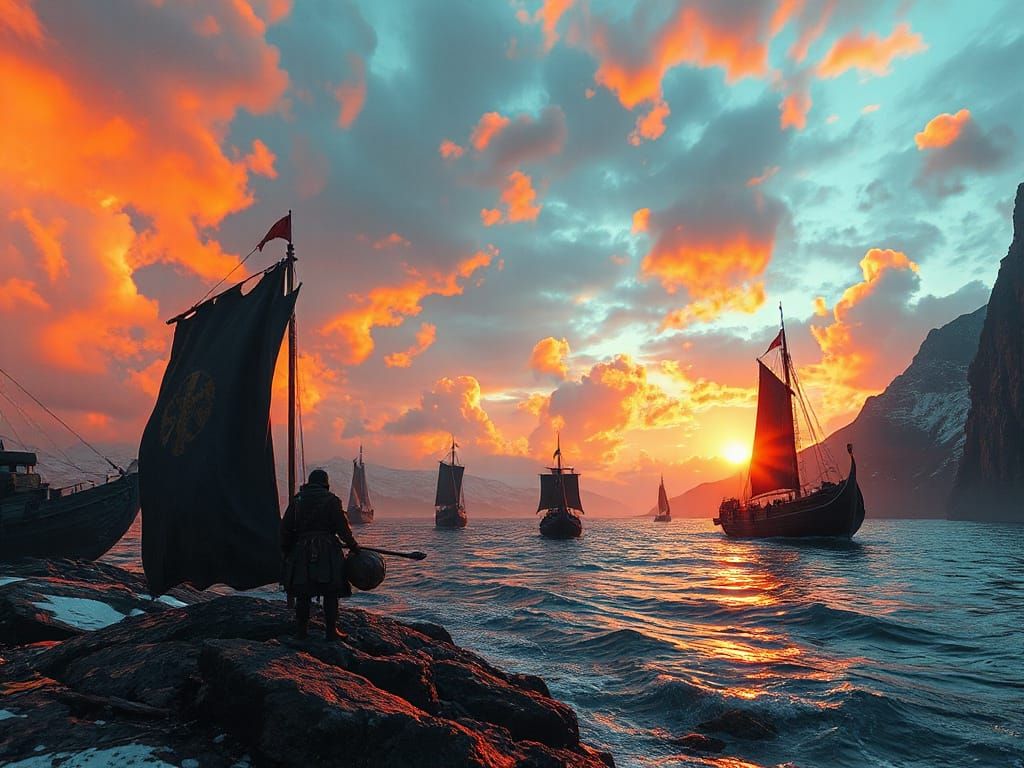 Norse Explorers Arrive in North America: Concept Art