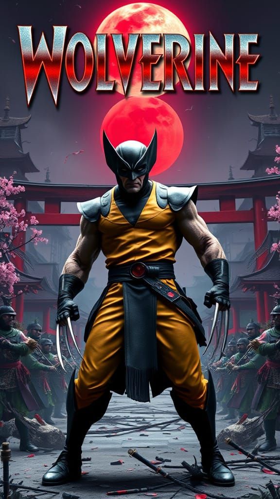 Wolverine Defends Feudal Japan from Ninja and Samurai