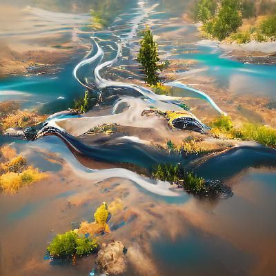Payette River Scenic Byway: 8K Digital Illustration
