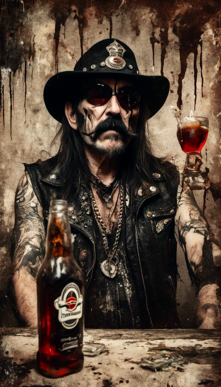 Lemmy Kilmister at Bar, Macabre Art