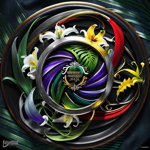 Colorful Floral Arrangement in Cinematic Style