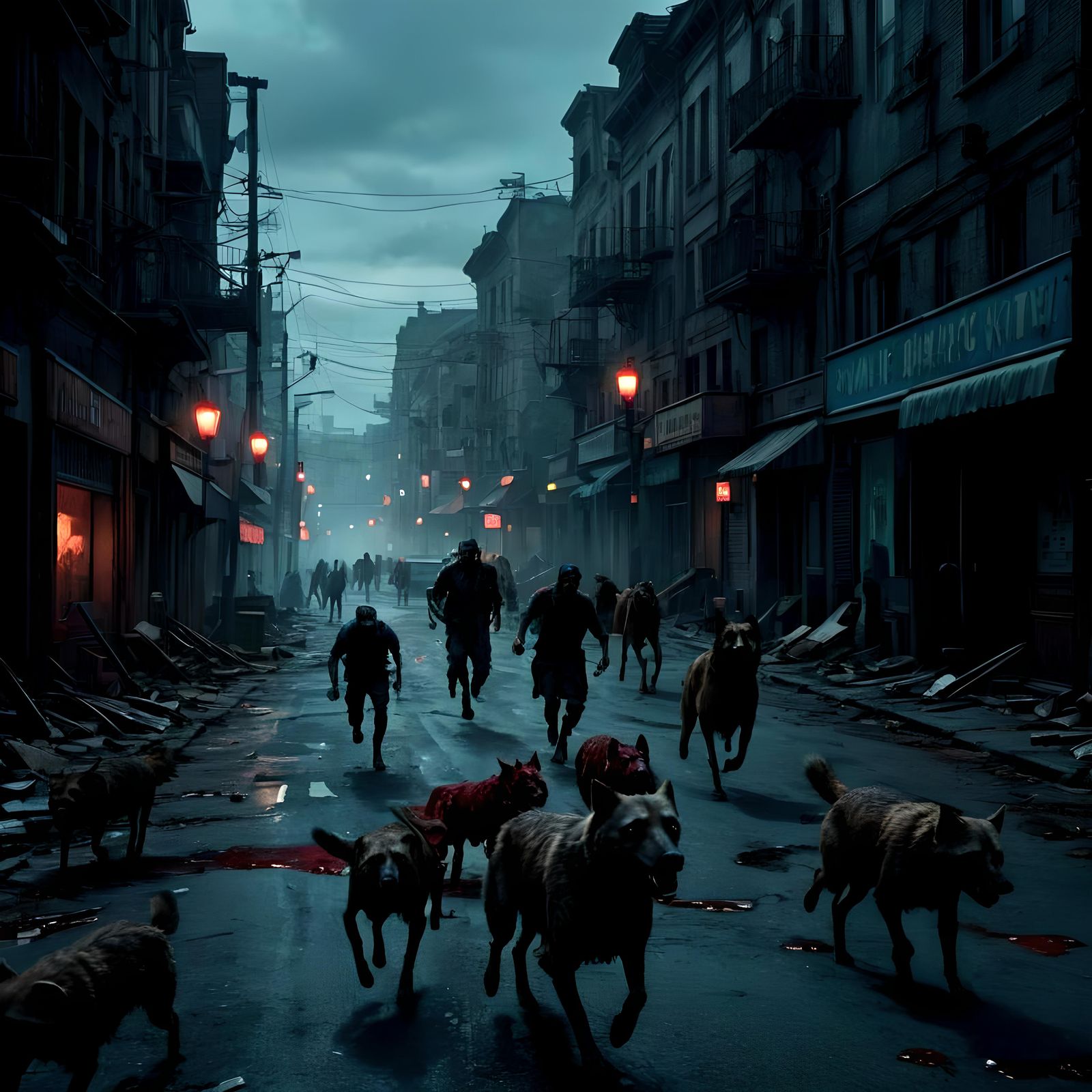 Zombies Unleashed: A Dark Surrealist Vision