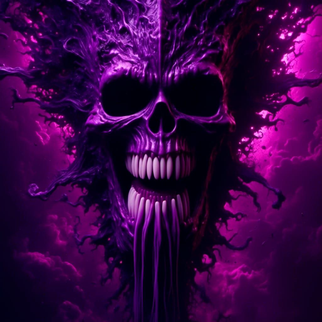 Terrifying Gaping Maw in Dark Fantasy Style