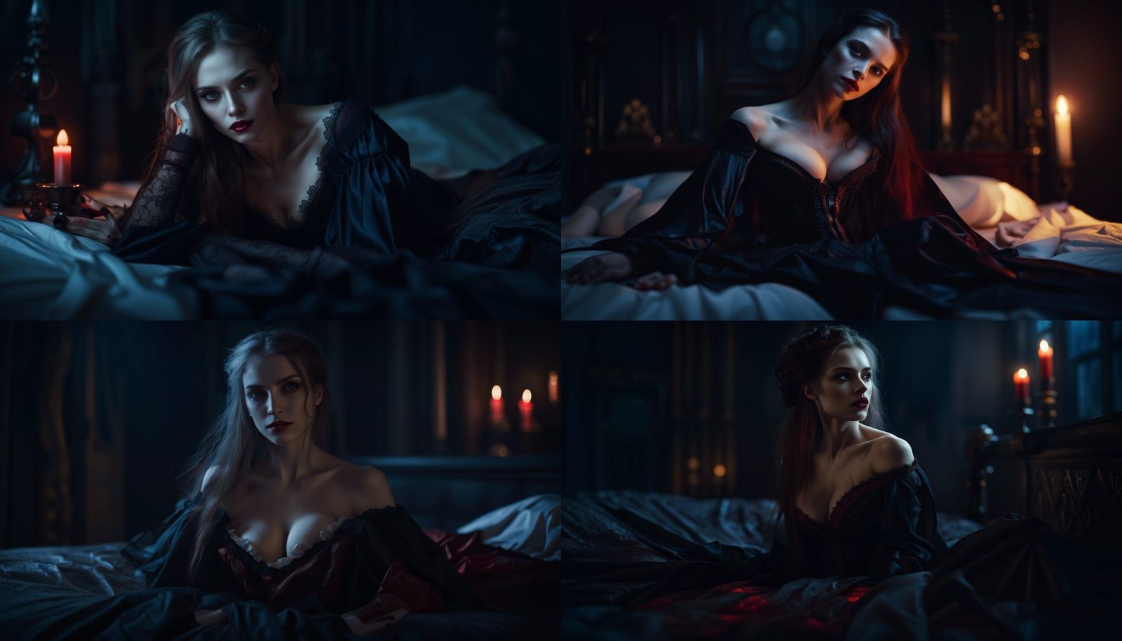 Renaissance Vampire in OIl Painting Style