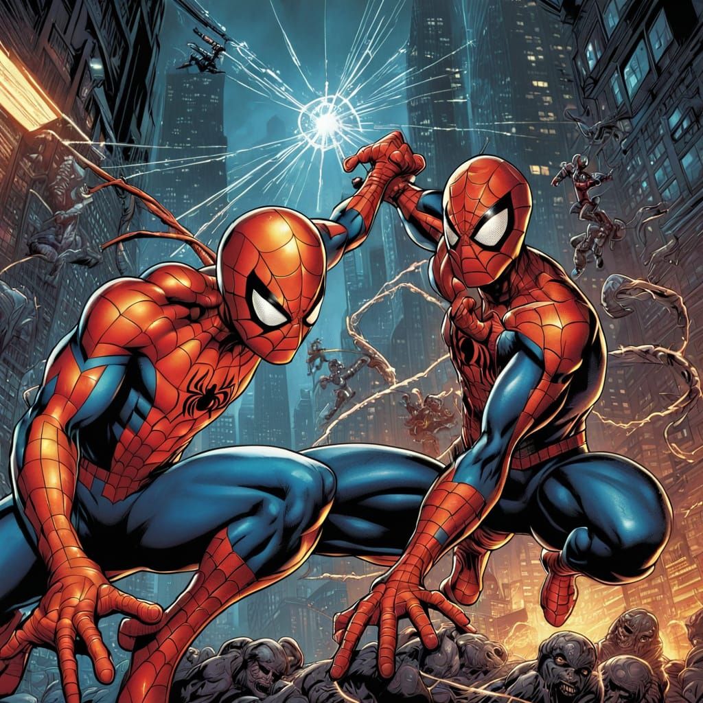 Spider-Man vs. The Spot: Comic Book Art