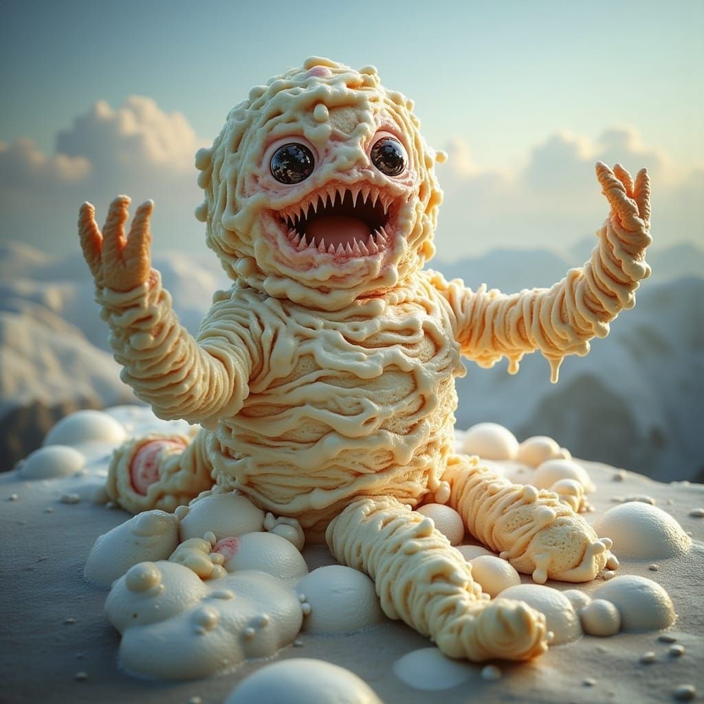 Abstract Ice Cream Flux Design