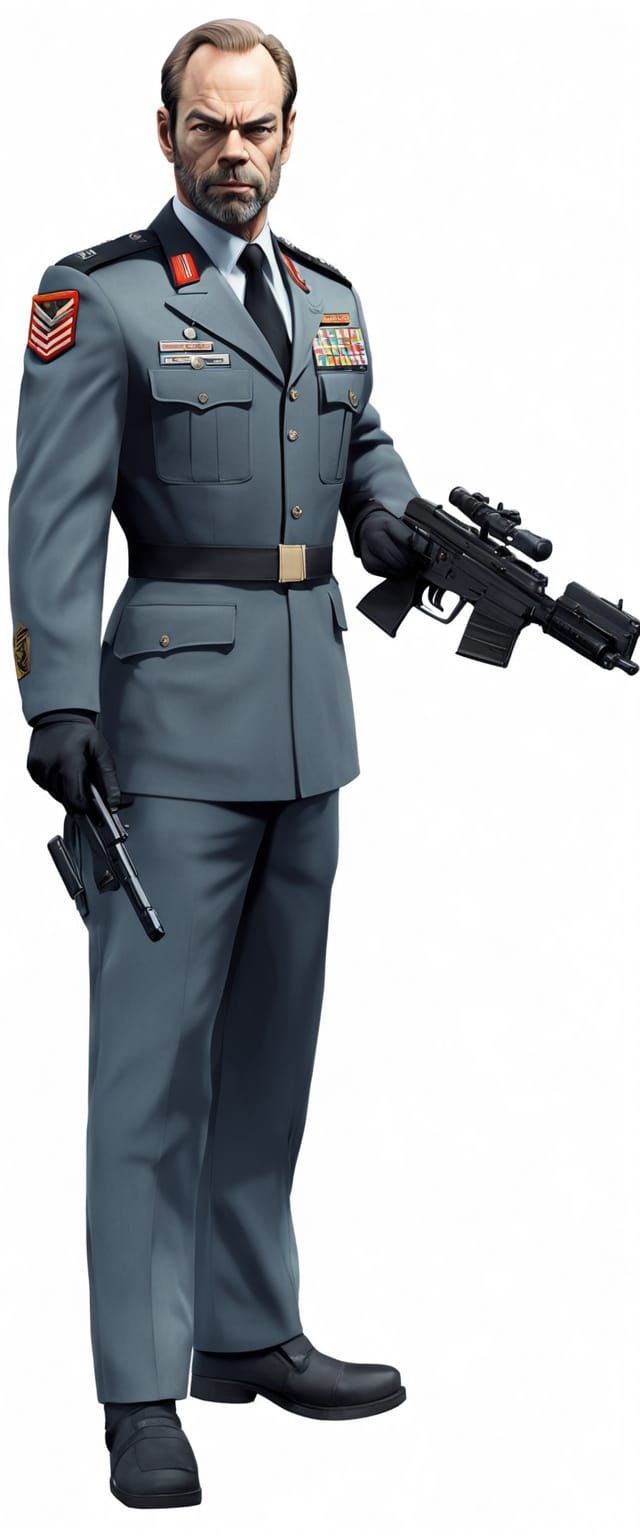 Ultrarealistic Secretary of Defense Jim Houseman in Military...