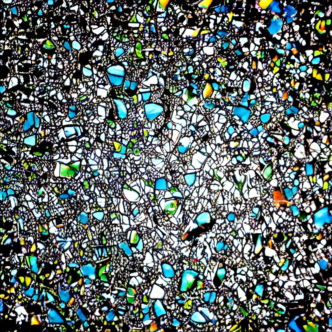 Psychedelic Shattered Glass: An AI Interpretation