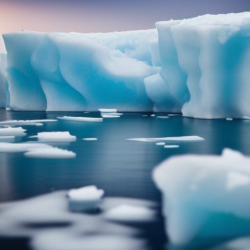 Melting Iceberg at North Pole: Professional Photography