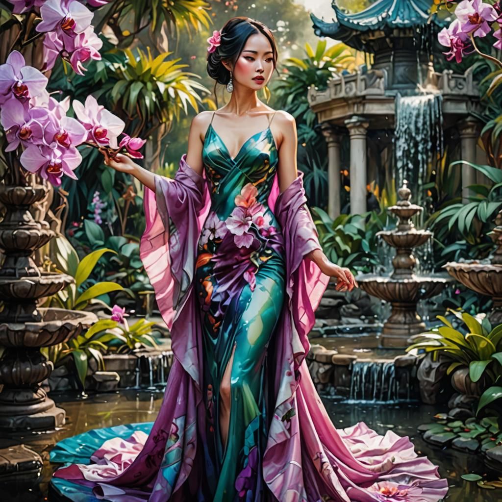 Ethereal Beauty in an Asian Orchid Paradise