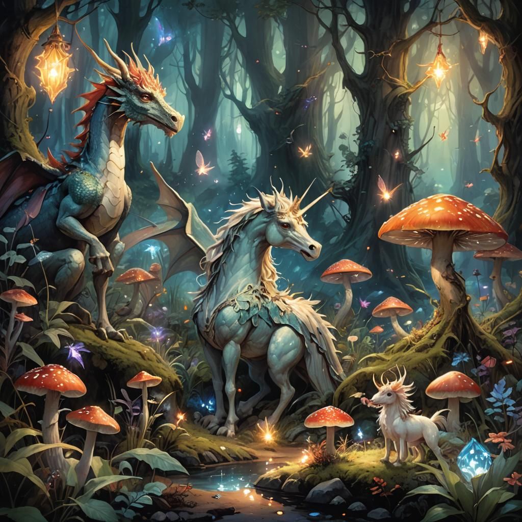 Mystical Gathering: Dragon, Unicorn, and Phoenix in Fantasy ...