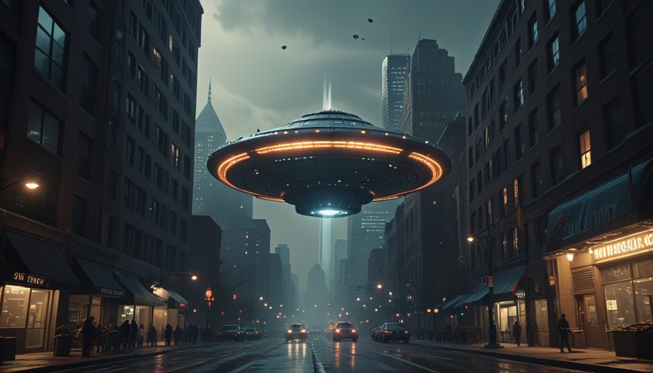 Giant UFO Fleet Descends on Toronto Streets