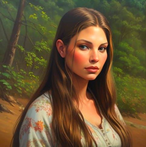 Topanga Lawrence in Vibrant Oil Painting