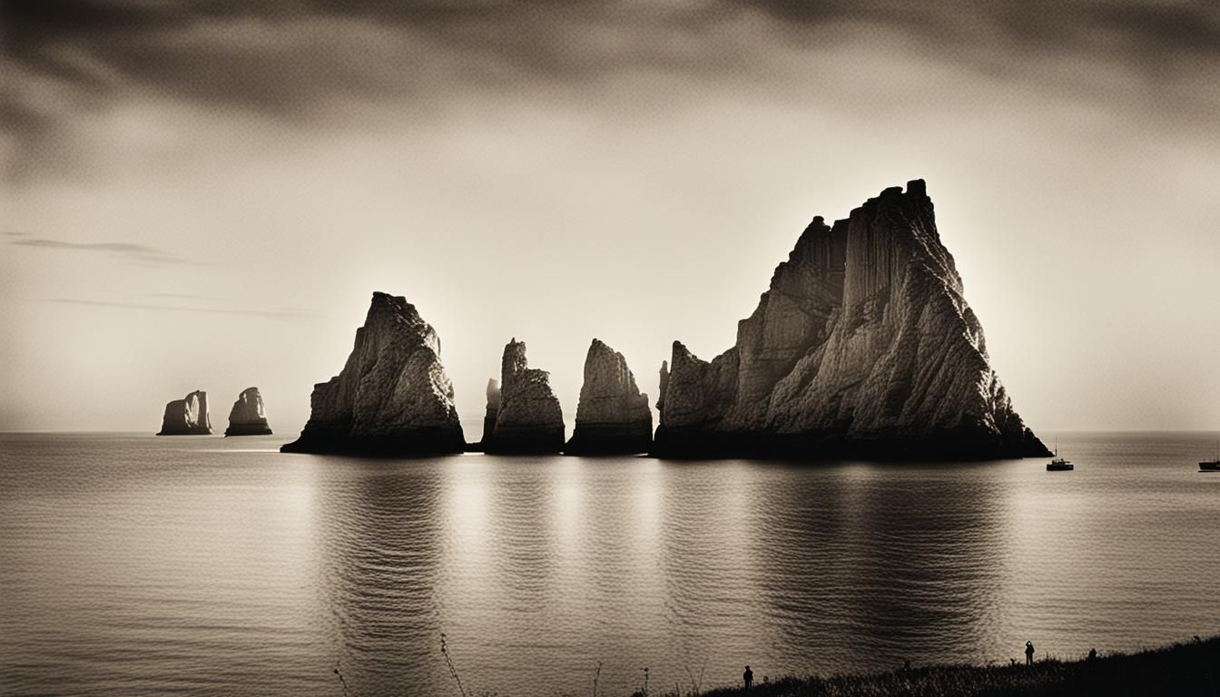 The Needles, Isle of Wight: Lith Print