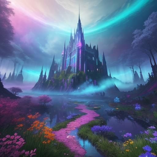 Fantasy Fable World in Magical Fractal Age