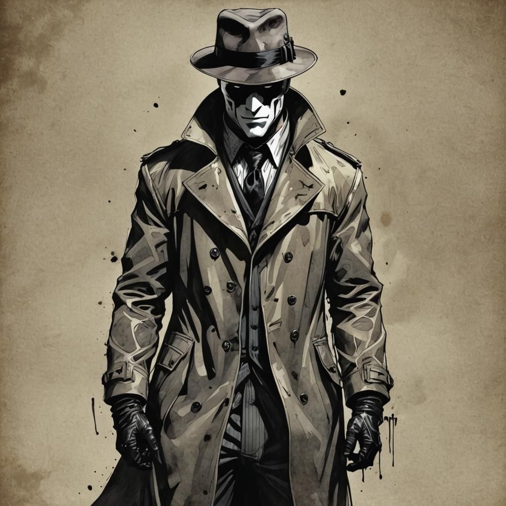 Rorschach Watchmen DC anime version