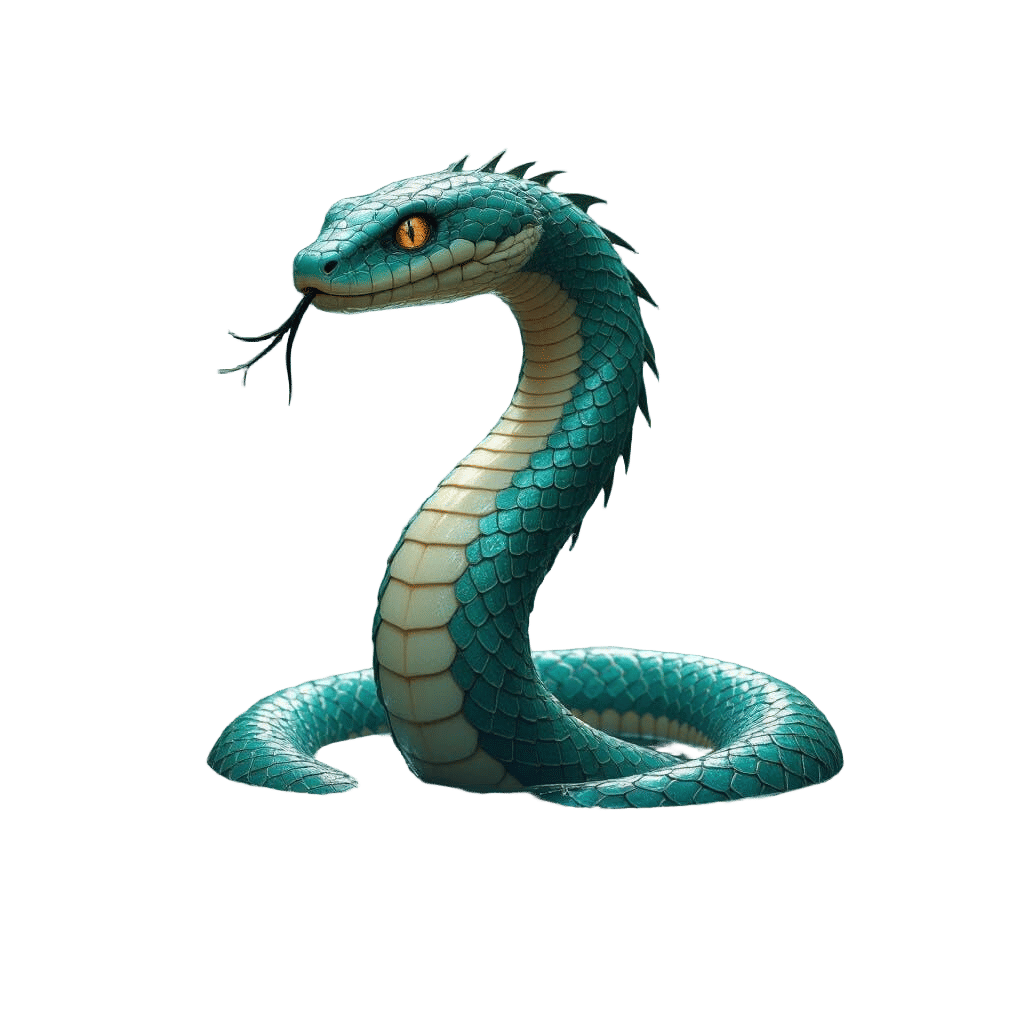 Hybrid Snake-Fish Creature in German Lake, Matte Painting