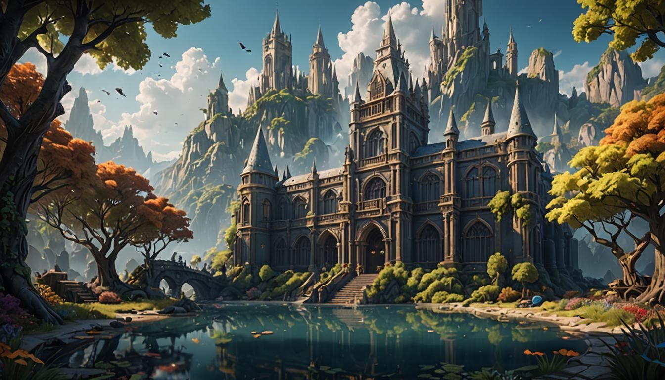 Fantastical Last Day of School Matte Painting