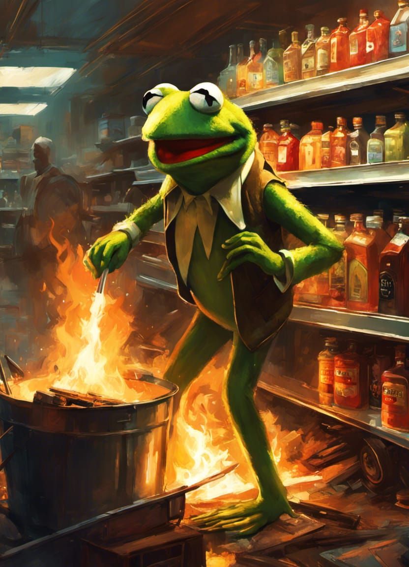 Kermit the Frog: Arsonist in Grocery Store