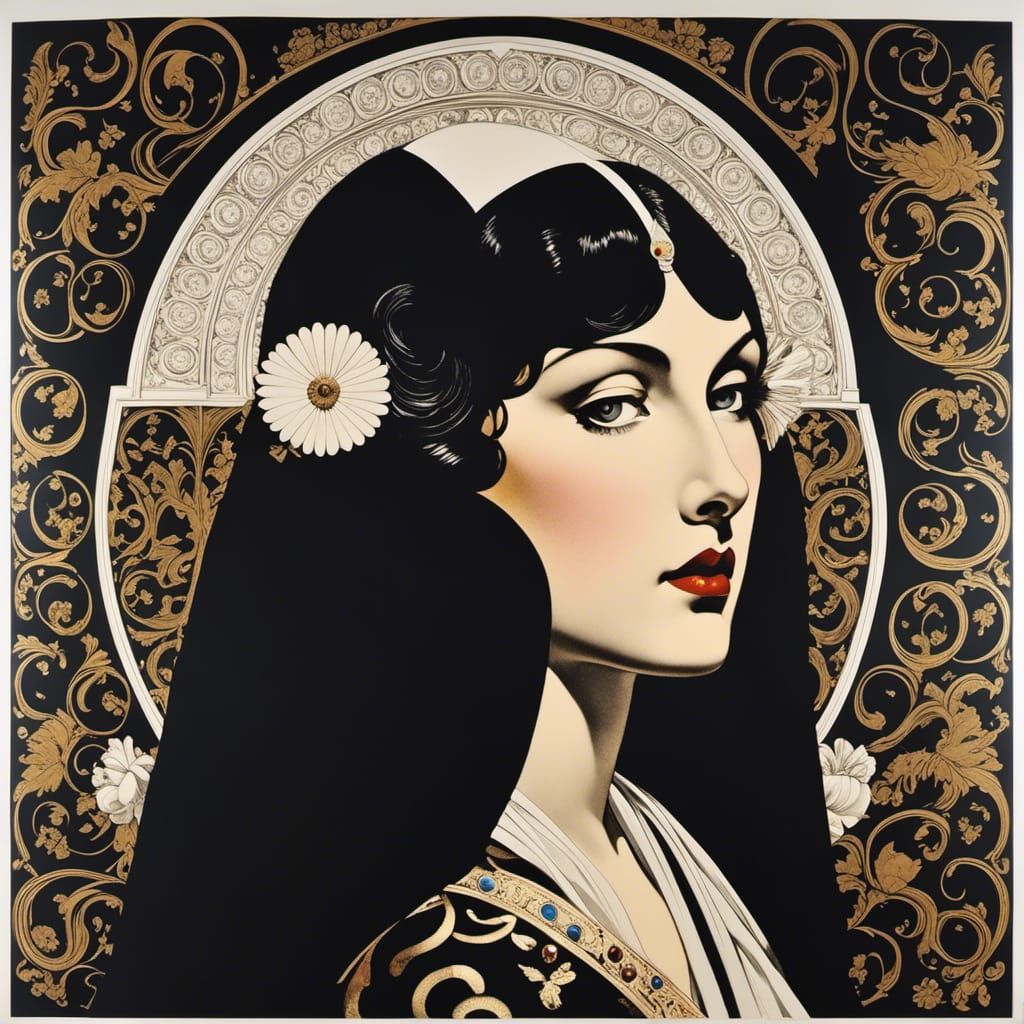 Classical European Ink Print Art