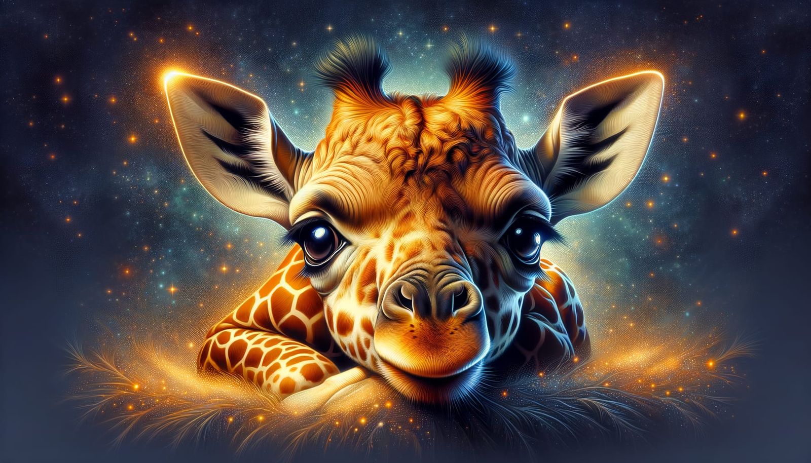 Miniature Baby Giraffe's Enchanted Realism
