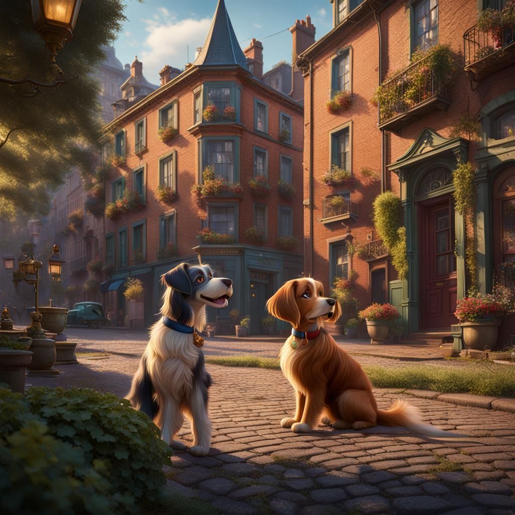 Lady and the Tramp: Detailed Fantasy Concept Art