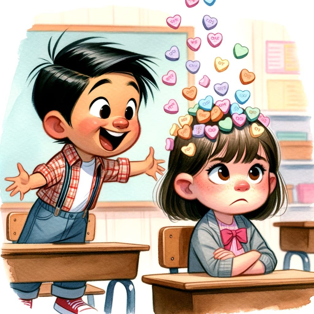 A Joyful Moment of Spontaneous Kindness in a School Setting