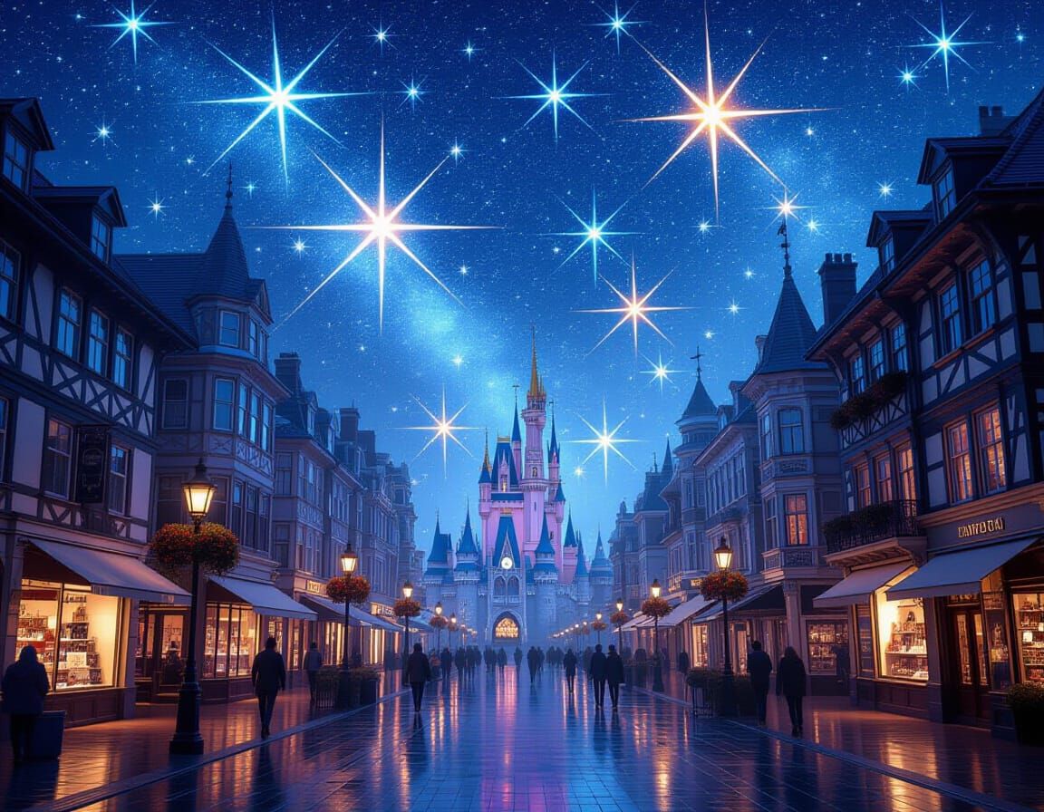 Town Square Lights for Starfall Night Festival