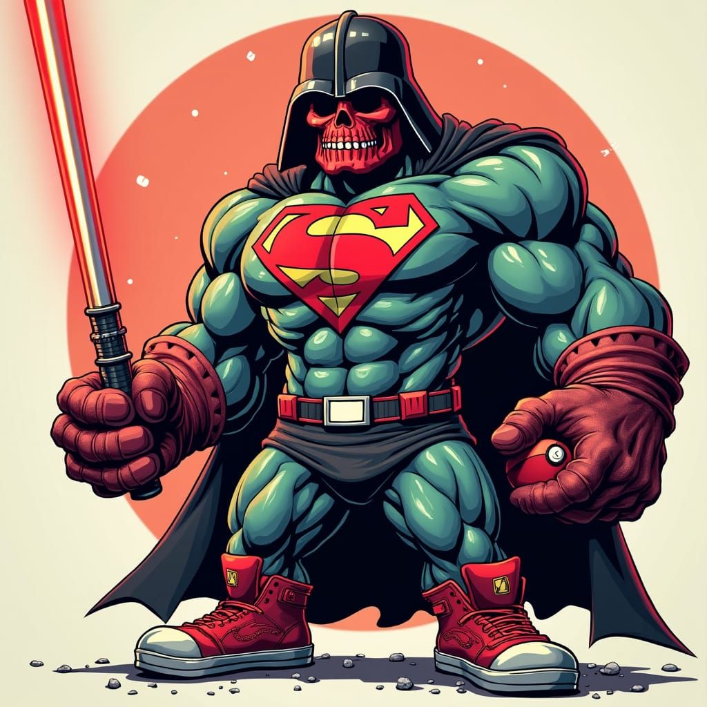 Funko Pop Mashup: Red Skull Vader Bodybuilder