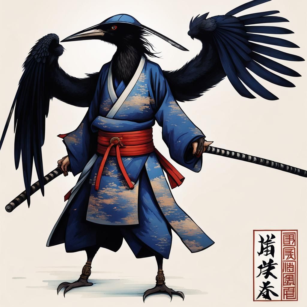 Kenku Samurai Training in Ancient Dojo