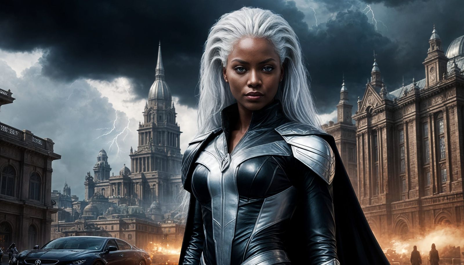 X-Men's Storm in Cinematic Digital Painting