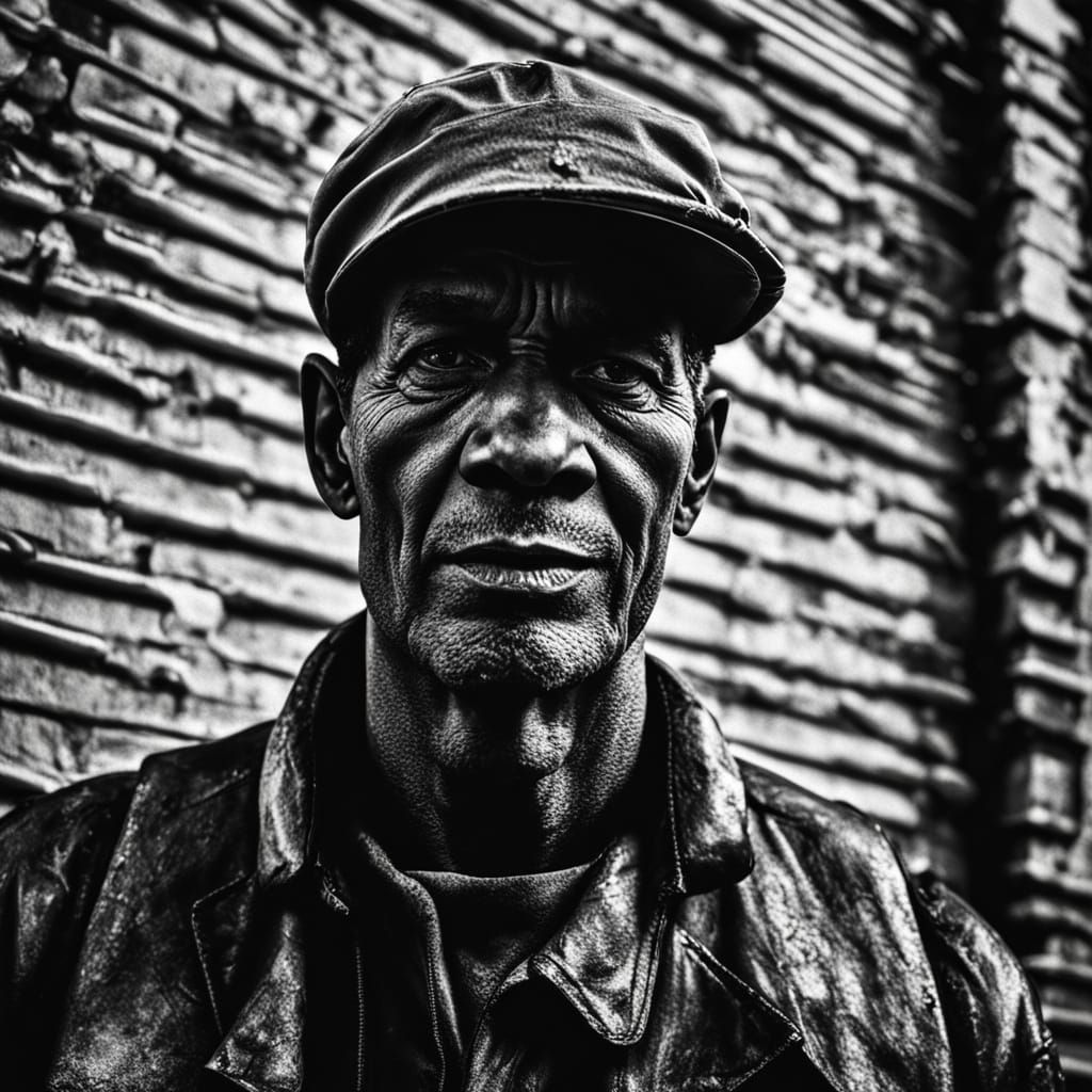 Industrial Iron Sculpture in Dystopian Urban Decay