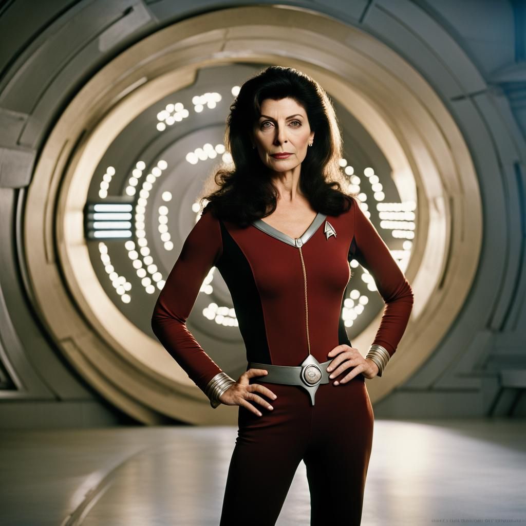 Deanna Troi Portrait in Star Trek Holodeck