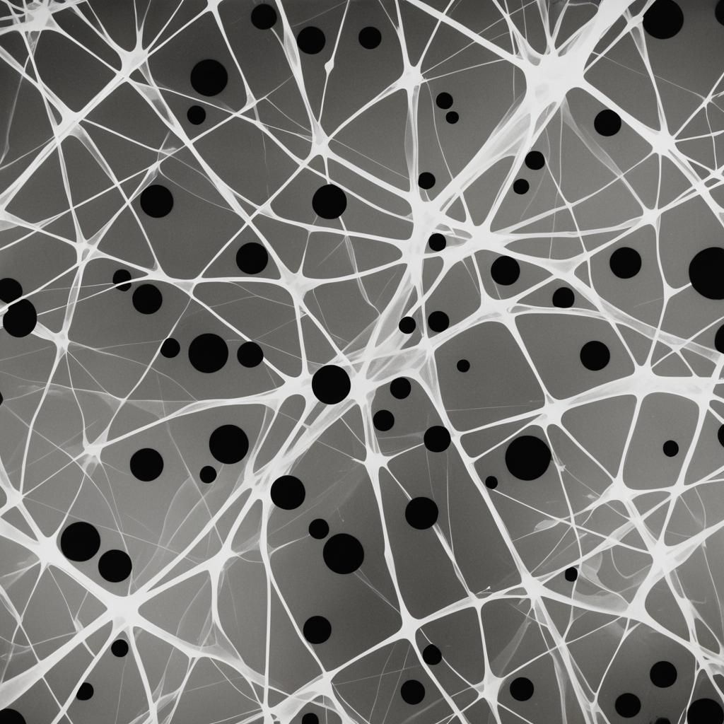 Black and White Photogram Art in Rayograph Style