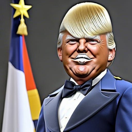 Donald Trumpty Dumpty Character Illustration