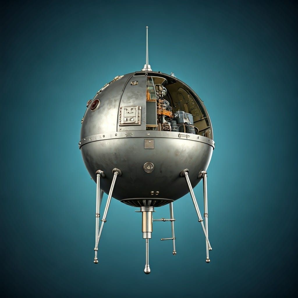 exploded view of Sputnik 1