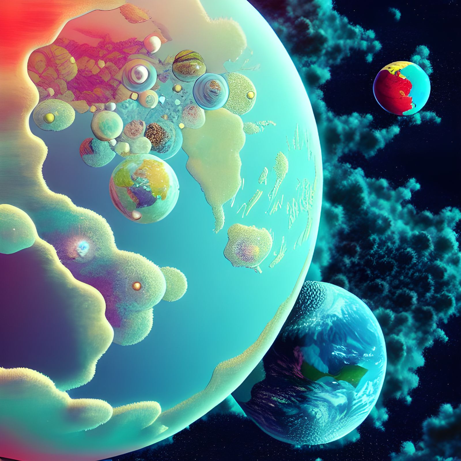 Planet Redux: Celestial Surrealism in Orbit