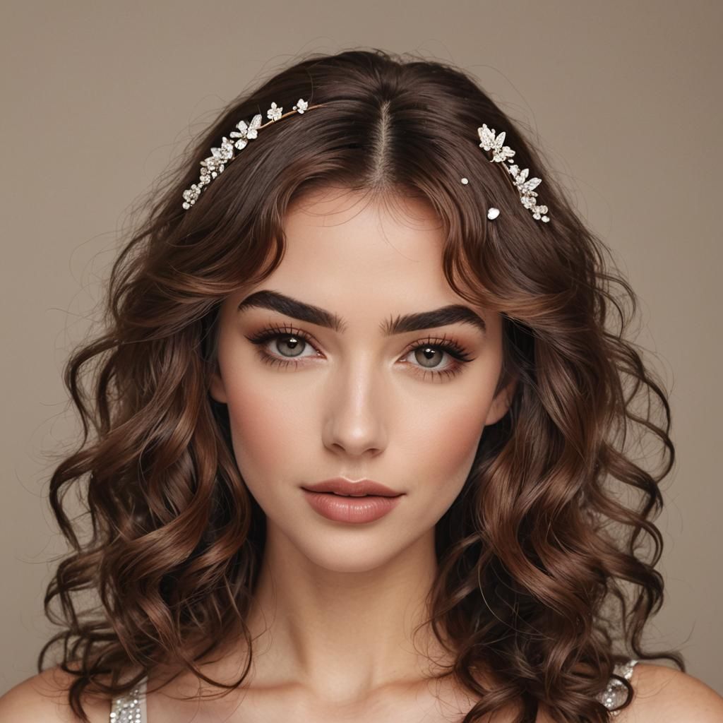 French Woman in Art Deco Mirror Reflection