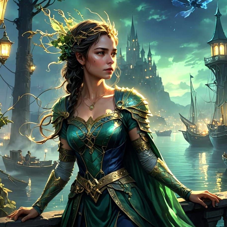 High Fae Soldier Ensnared by Beauty: Fantasy Art