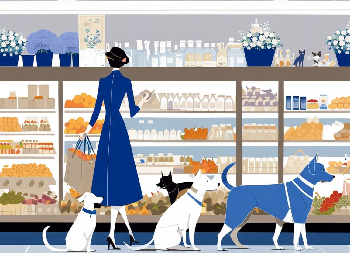 Art Nouveau Pets Shopping in Belle Époque Store