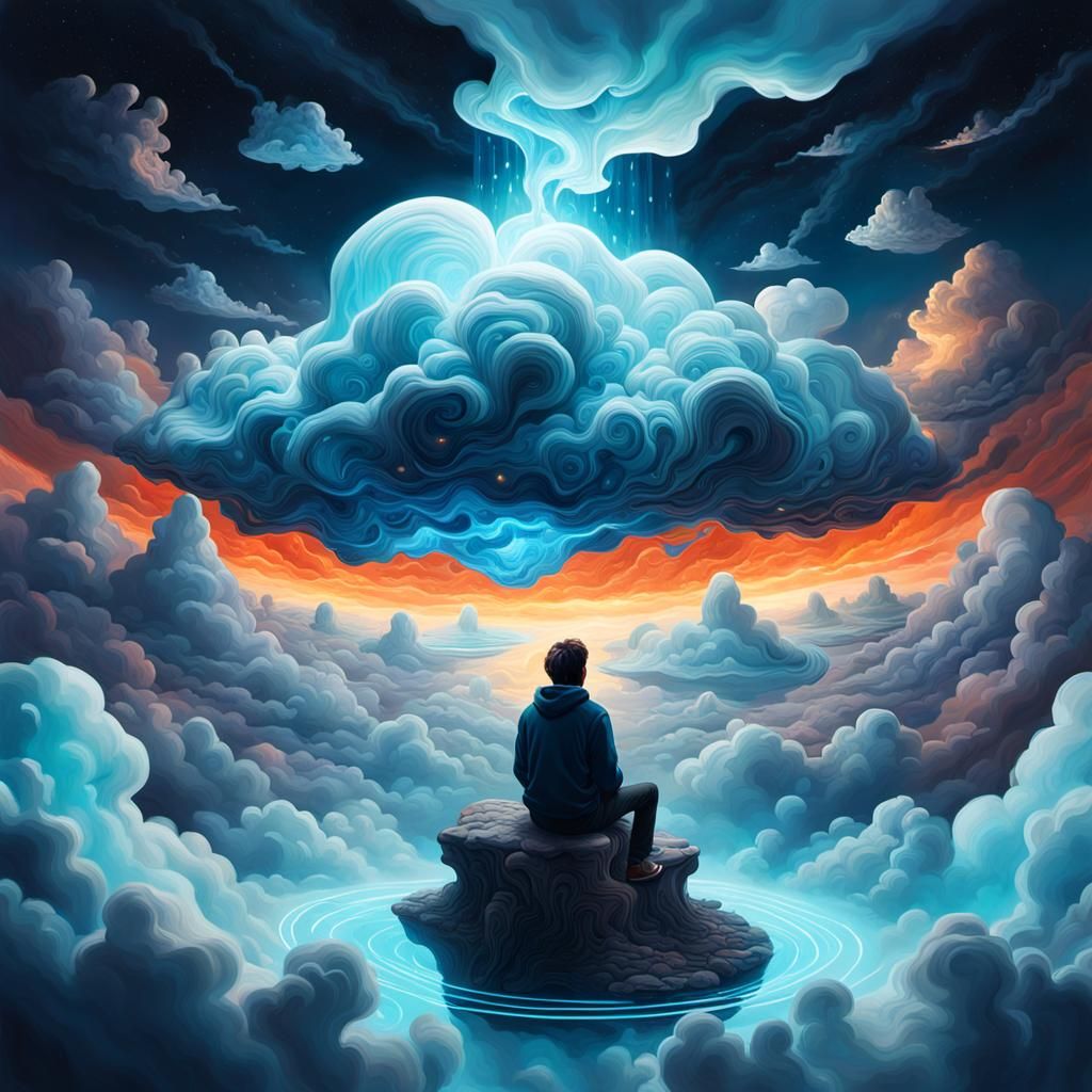 Mind-Bending Cloud Sculpture in Shatseva-Inspired Surrealism