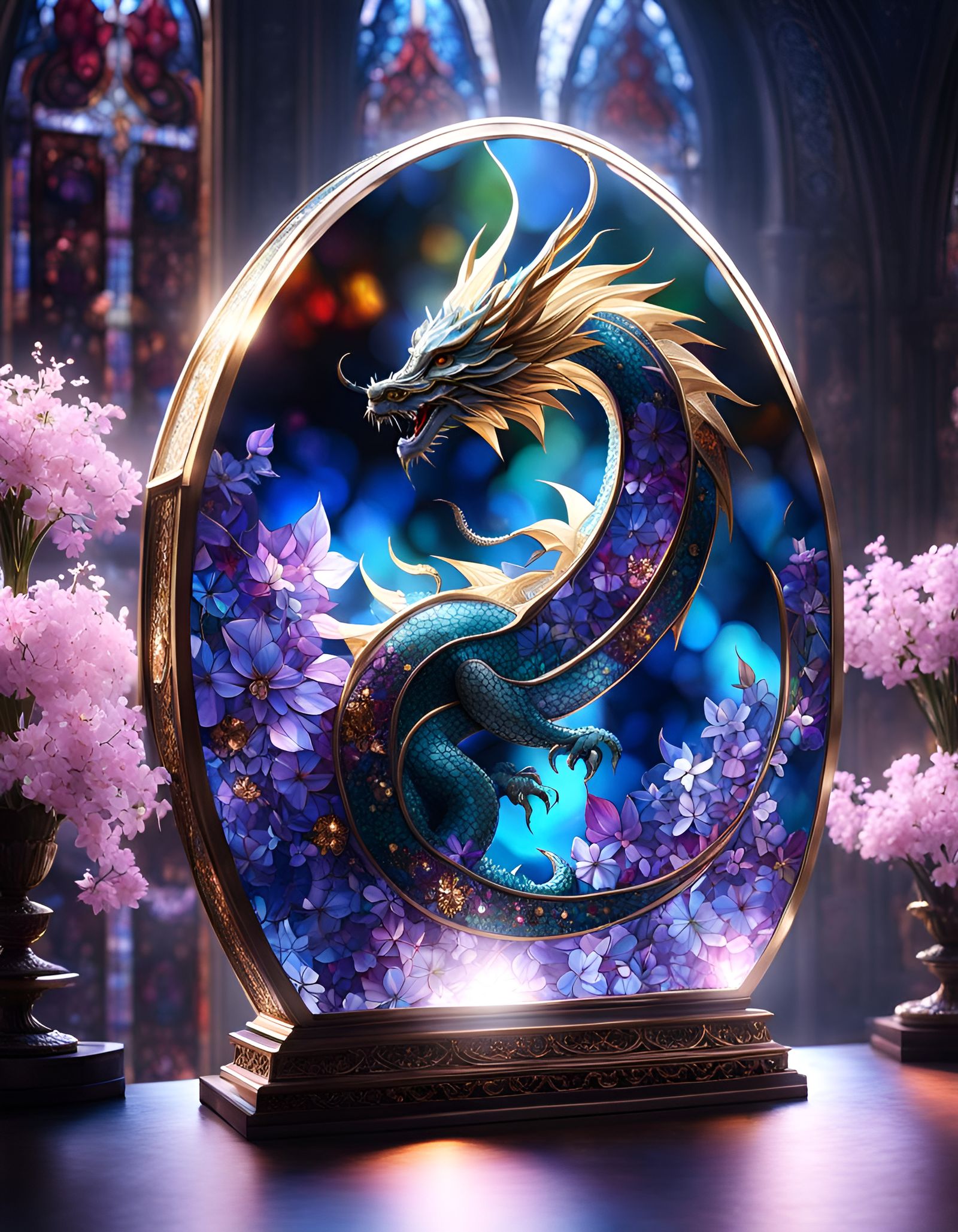 Stained Galaxy Dragon Egg