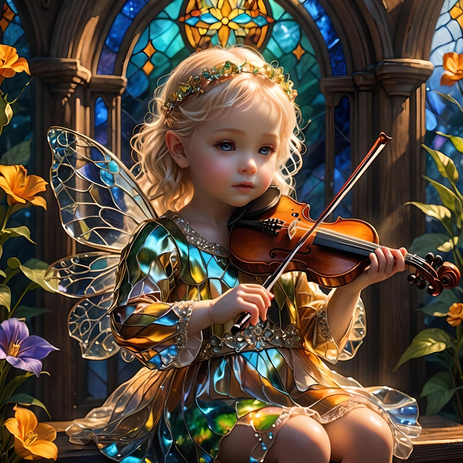 The Little Violin Playing Fairy