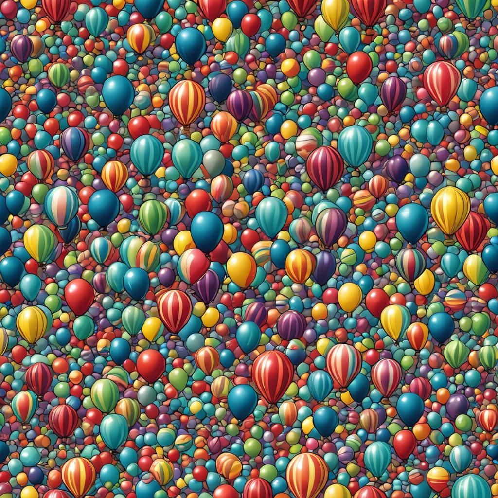 Fun in Balloonland: An AI Generated Image