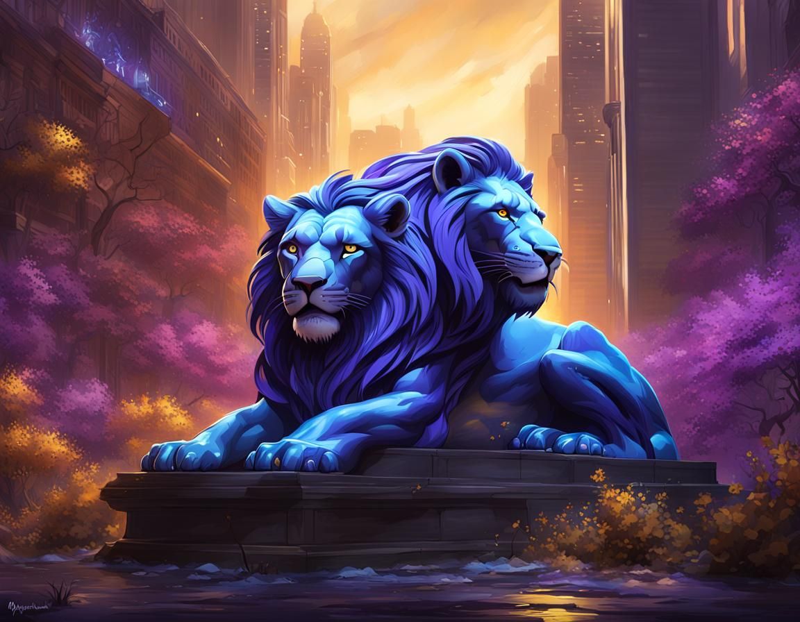 Detroit Lions Dark Fantasy Concept Art in 8K