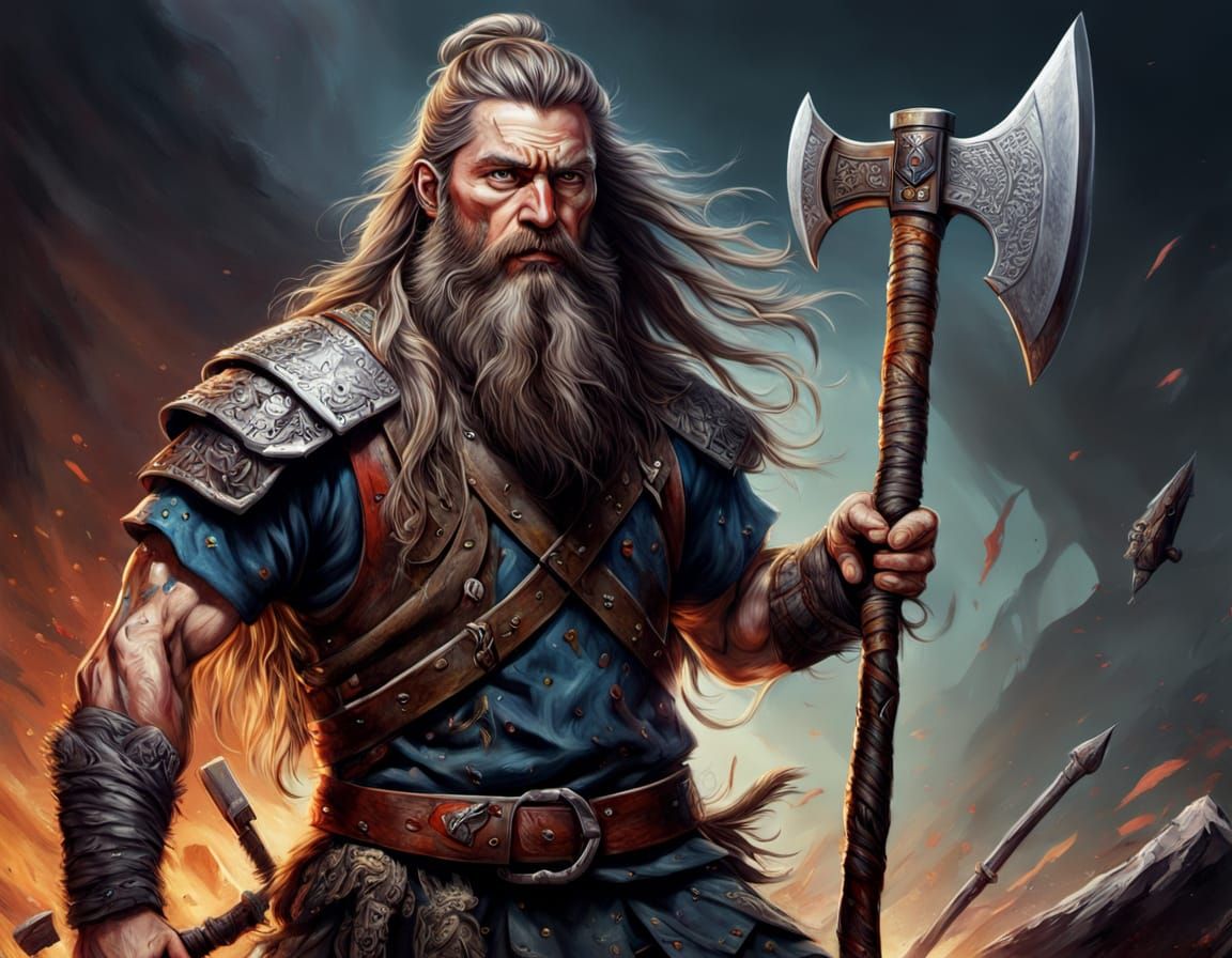 Hyperrealistic Scottish Warrior in Fierce Battle Attire