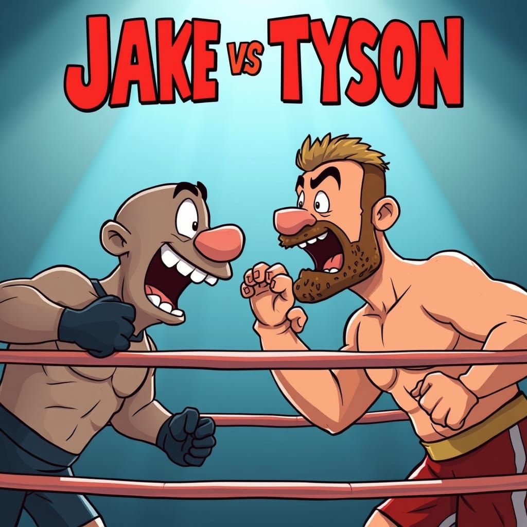 Boxing Champions in Cartoonish Proportions