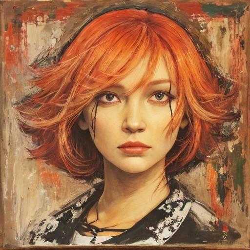 Abstract Expressionist Composition