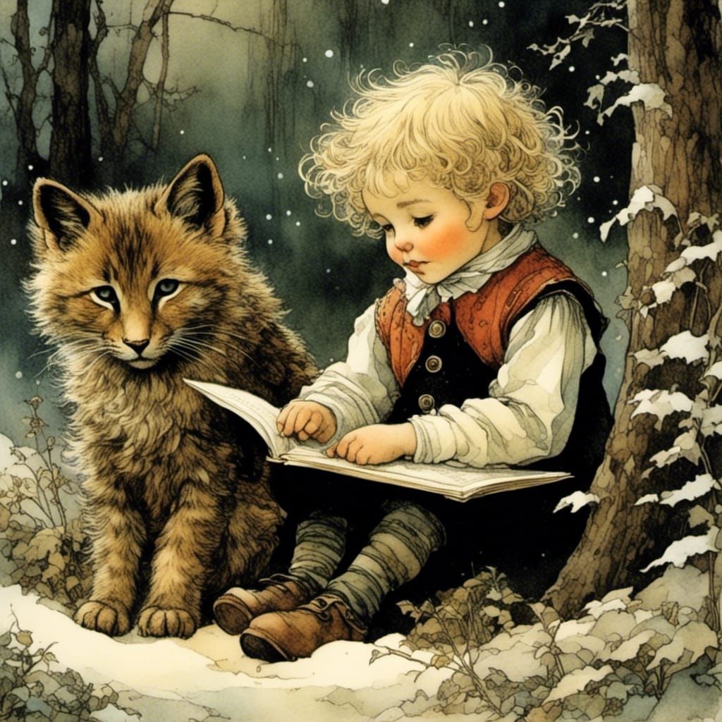 Enchanting Rascal Illustration in Fantasy Style